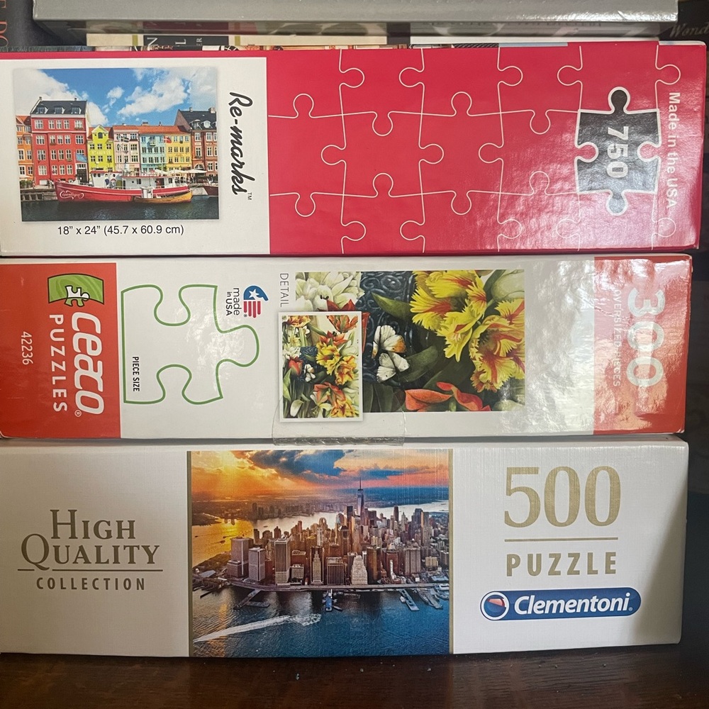 3 puzzles 300-500-750 pieces